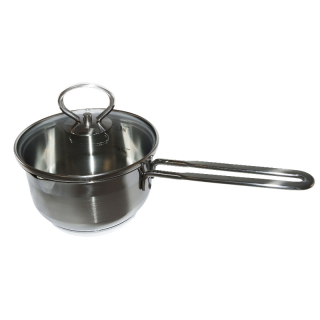 Ковш  со стеклянной крышкой 1л.,