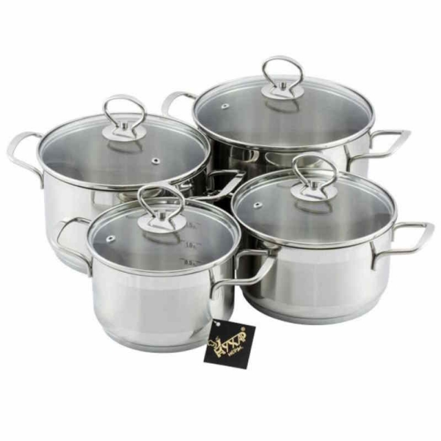 Набор посуды нерж. 4пр. ст.кр.