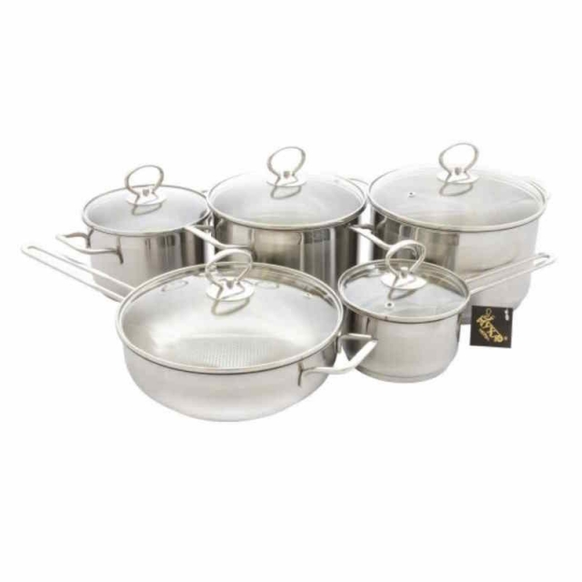 Набор посуды нерж. 5пр. ст.кр.