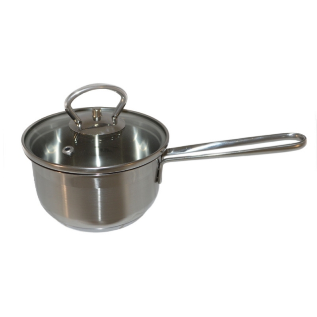 Ковш  со стеклянной крышкой 0,6л.,