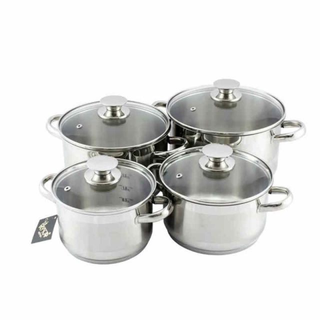 Набор посуды нерж. 4пр. ст.кр.