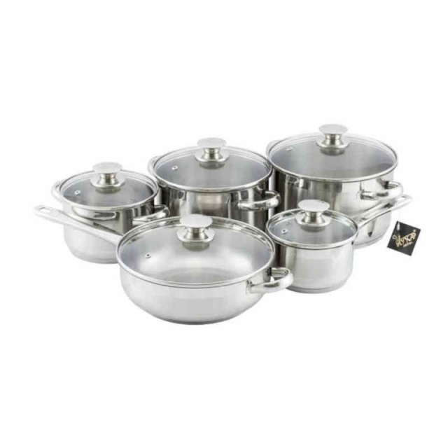 Набор посуды нерж. 5пр. ст.кр.