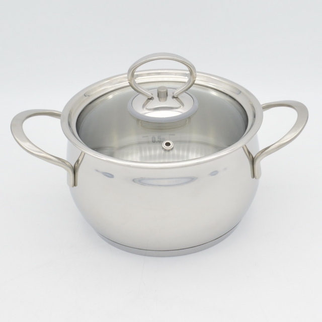 Кастрюля со стеклянной крышкой 1,8 л.,