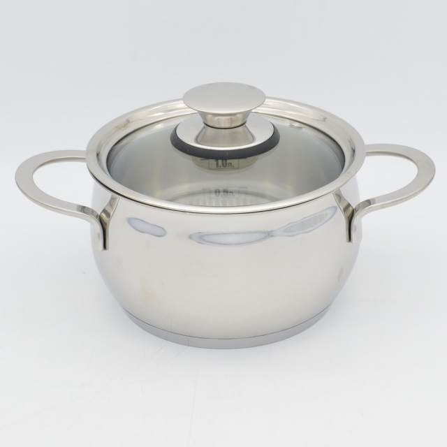 Кастрюля со стеклянной крышкой 1,8 л.,