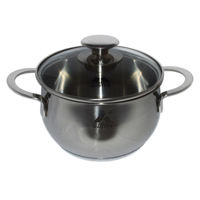 Кастрюля 2,8 л., со стеклянной крышкой