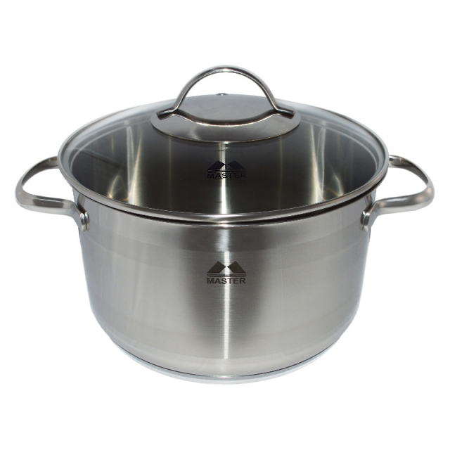 Кастрюля со стеклянной крышкой 5,8 л.,