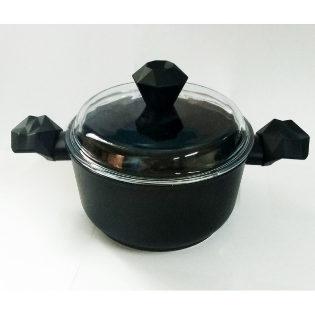 Кастрюля 4,0 л., со стеклянной  крышкой