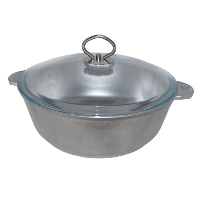 Жаровня 26см.со стеклянной крышкой